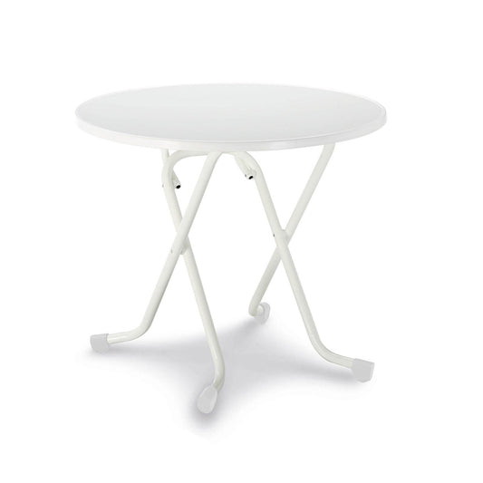 BEST Klapptisch Dublin 800 x 730 mm (Ø x H) Alcolit, laminiert weiß