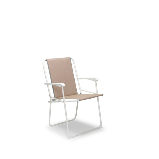 BEST Campingstuhl Produkttypbezeichnung: Chiemsee 120kg 56 x 78 x 53 cm (B x H x T) Polycotton beige