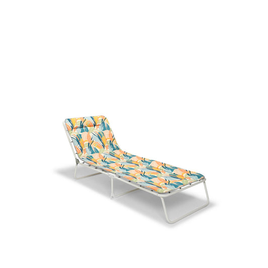 BEST Campingliege Chiemsee 60 x 23 x 180 cm (B x H x T) max. Gewicht des Nutzers: 120kg Polycotton tropical