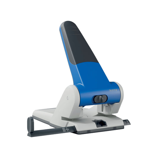 Leitz Registraturlocher 8cm 65 Bl. (80 g/m²) Metall/Kunststoff blau