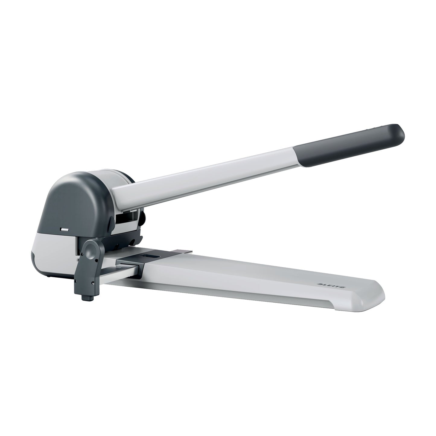 Leitz Locher 8cm 250 Bl. (80 g/m²) mit Anschlagschiene hellgrau