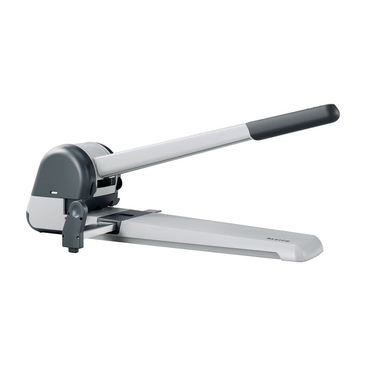 Leitz Locher 8cm 250 Bl. (80 g/m²) mit Anschlagschiene hellgrau