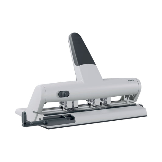 Leitz Mehrfachlocher AKTO 30 Bl. (80 g/m²) 8cm Aluminiumdruckguss/Kunststoff hellgrau