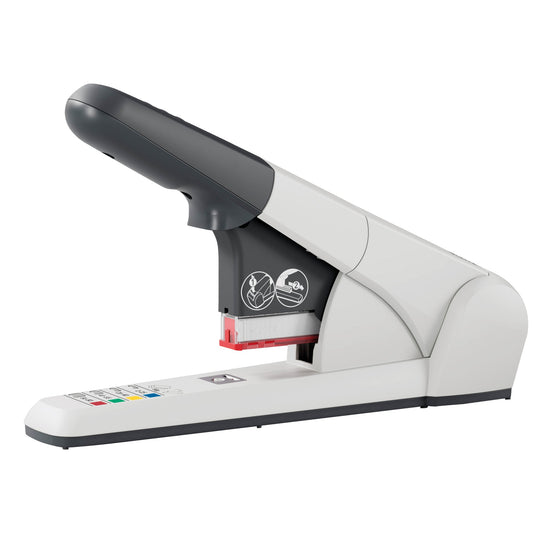 Leitz Blockheftgerät K6-K12 fest 80 Bl. (80 g/m²) Metall/Kunststoff hellgrau