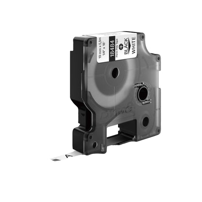DYMO® Schriftbandkassette 19 mm x 5,5 m (B x L) weiß schwarz