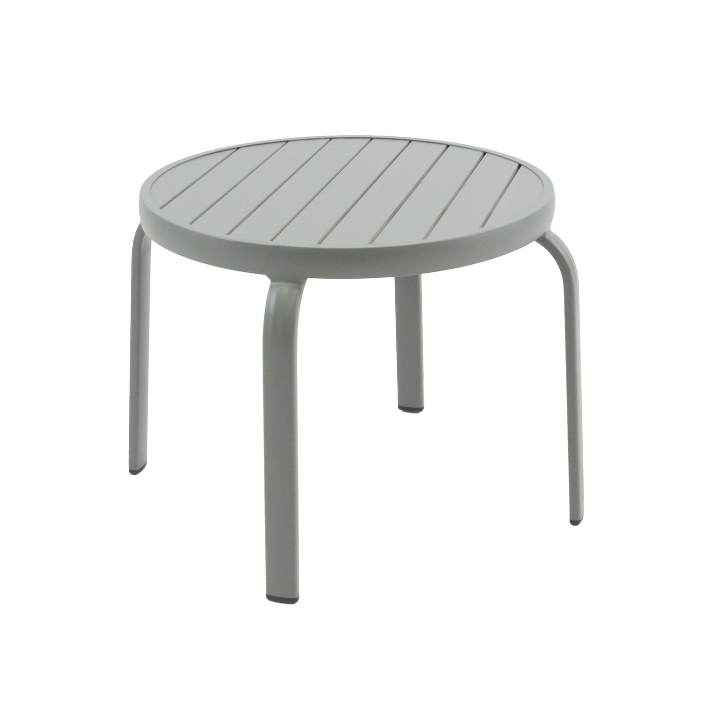 BEST Beistelltisch Phil 500 x 430 mm (Ø x H) Aluminium grau/grün