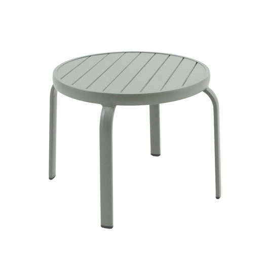 BEST Beistelltisch Phil 500 x 430 mm (Ø x H) Aluminium grau/grün