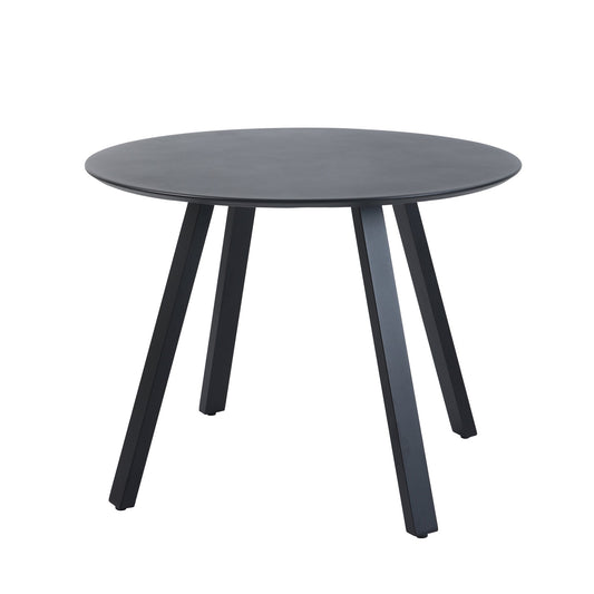 BEST Gartentisch Halo 100 x 75 cm (Ø x H) Aluminium schwarz