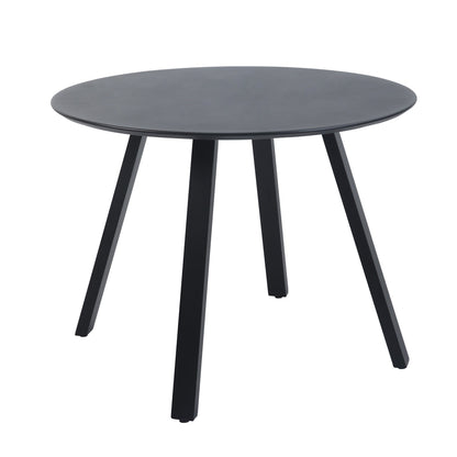 BEST Gartentisch Halo 100 x 75 cm (Ø x H) Aluminium schwarz