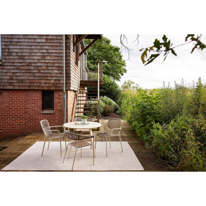 BEST Gartentisch Halo 100 x 75 cm (Ø x H) Aluminium beige