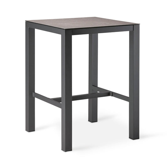 BEST Stehtisch Rhodos 80 x 109,5 x 80 cm (B x H x T) Hochdrucklaminat (HPL) grau