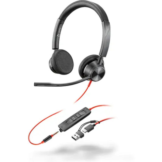 Poly Headset Blackwire 3325 USB-C, 3,5 mm Klinkenstecker schwarz