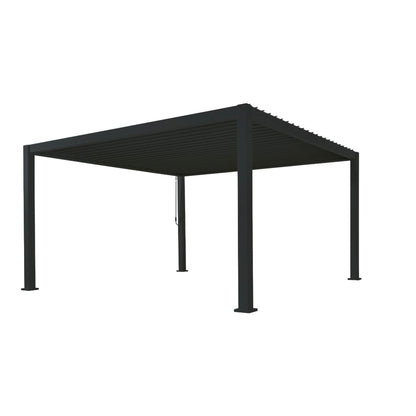 BEST Terrassenüberdachung Cadiz 300 x 250 x 400 cm (B x H x T) Aluminium anthrazit