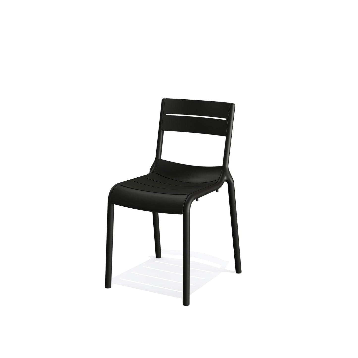 BEST Gartenstuhl Calor Stapelstuhl 49 x 82 x 55 cm (B x H x T) Polypropylen schwarz 4 St./Pack.