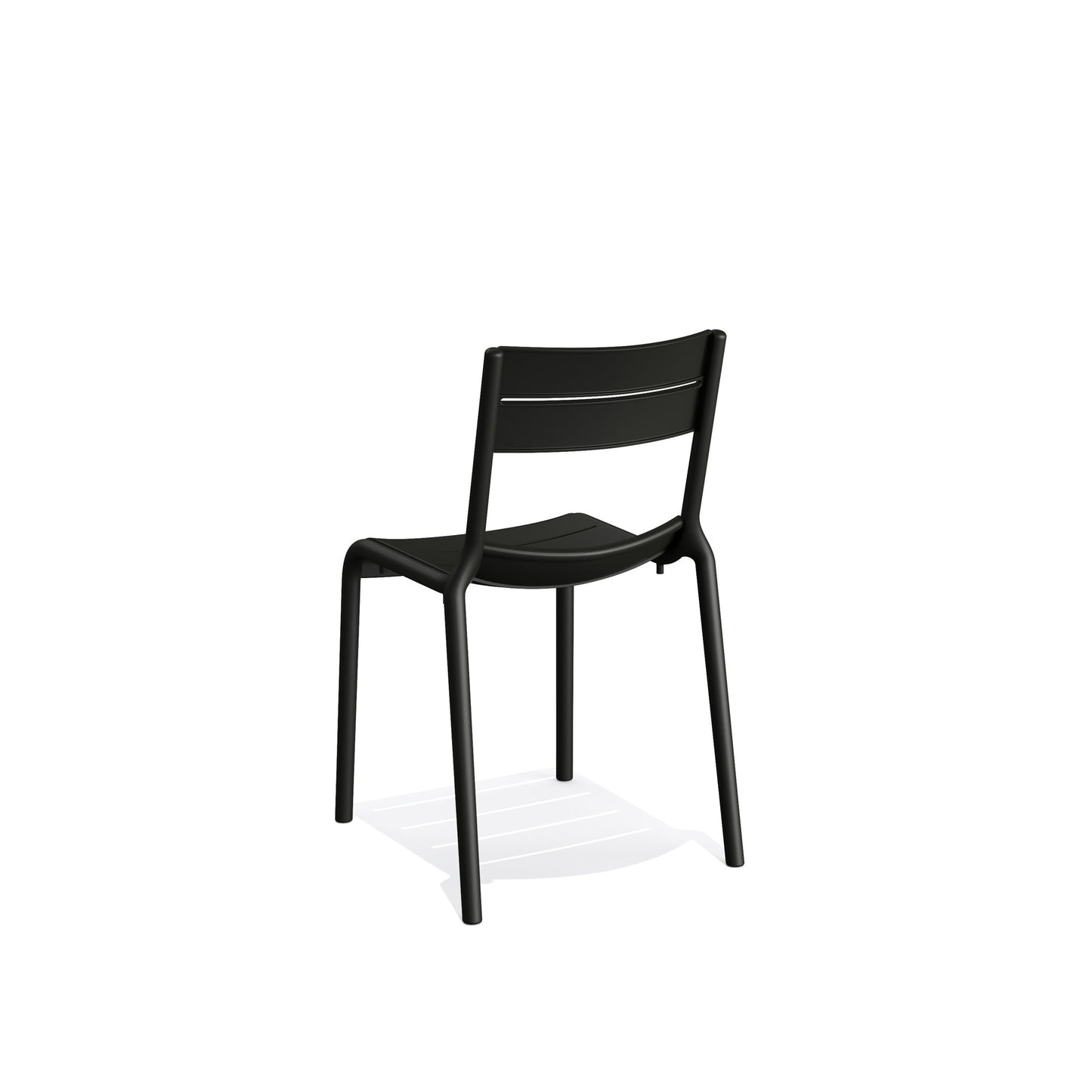 BEST Gartenstuhl Calor Stapelstuhl 49 x 82 x 55 cm (B x H x T) Polypropylen schwarz 4 St./Pack.