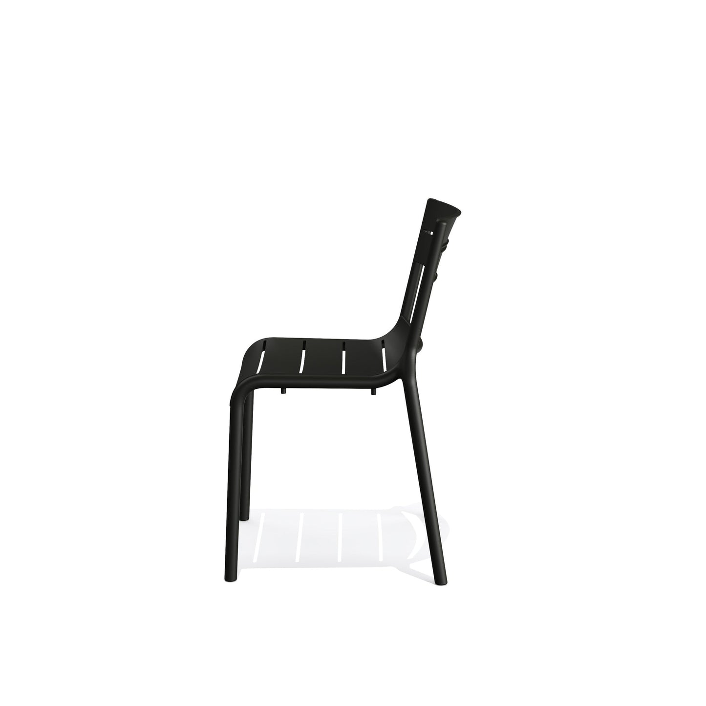 BEST Gartenstuhl Calor Stapelstuhl 49 x 82 x 55 cm (B x H x T) Polypropylen schwarz 4 St./Pack.