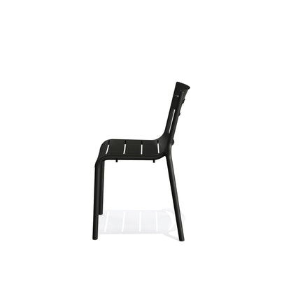 BEST Gartenstuhl Calor Stapelstuhl 49 x 82 x 55 cm (B x H x T) Polypropylen schwarz 4 St./Pack.