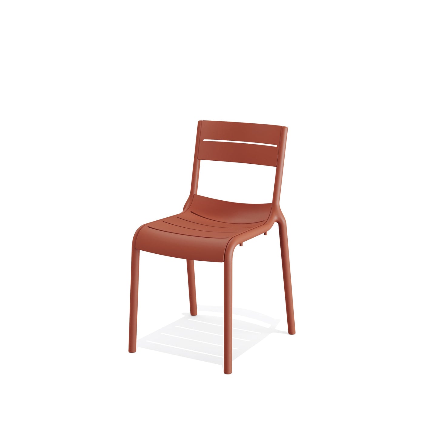 BEST Gartenstuhl Calor Stapelstuhl 49 x 82 x 55 cm (B x H x T) Polypropylen terracotta 4 St./Pack.