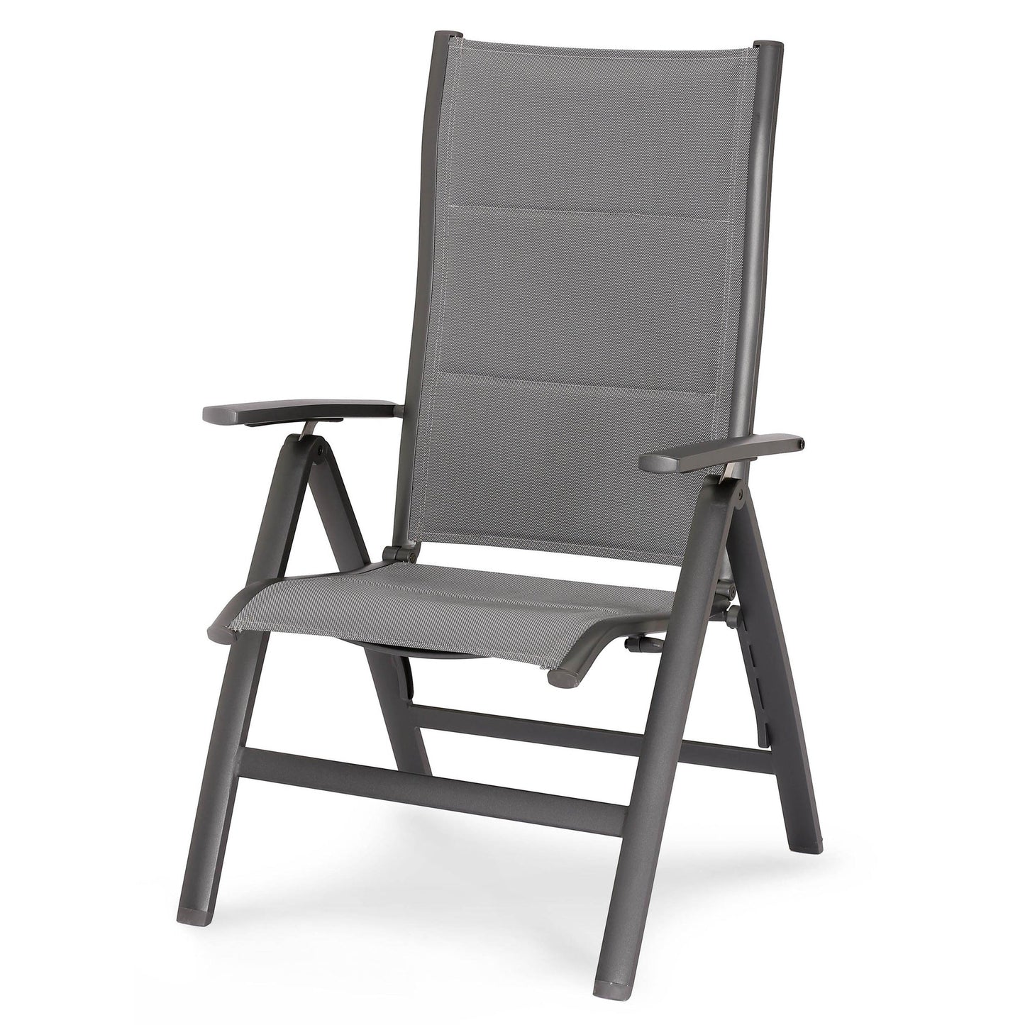 BEST Gartenstuhl Varese Hochlehner 67 x 112 x 67 cm (B x H x T) anthrazit 2 St./Pack.