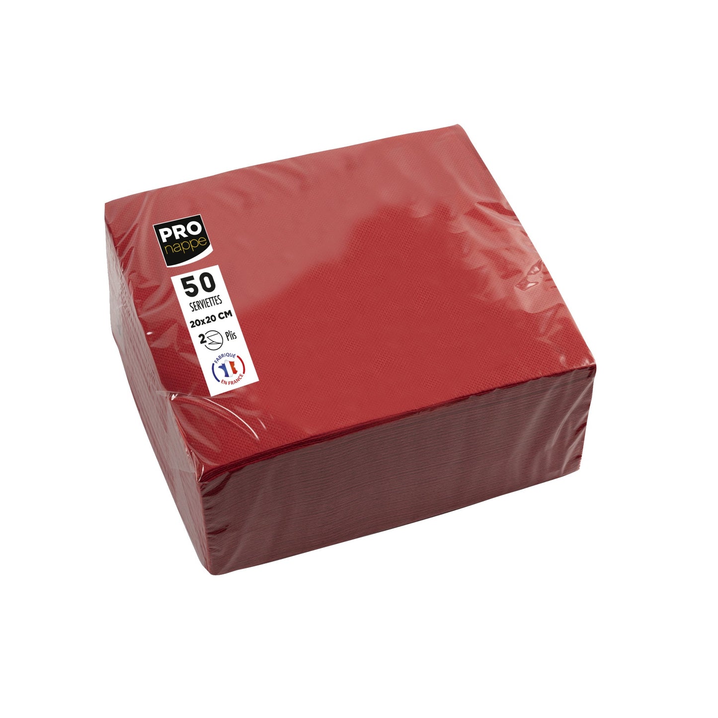 PROnappe Servietten 20 x 20 cm (B x L) rot 50 St./Pack.