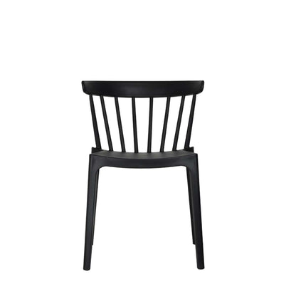 BEST Gartenstuhl Windson Stapelstuhl 54 x 75 x 53 cm (B x H x T) Polypropylen schwarz 4 St./Pack.
