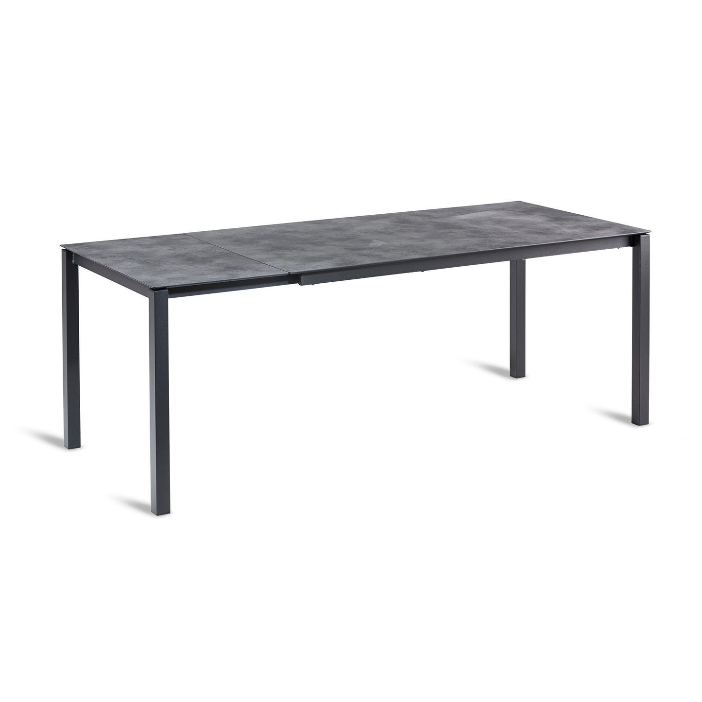 BEST Gartentisch Palazzo 160-210 x 75 x 90 (B x H x T) wetterfest Hochdrucklaminat (HPL) anthrazit