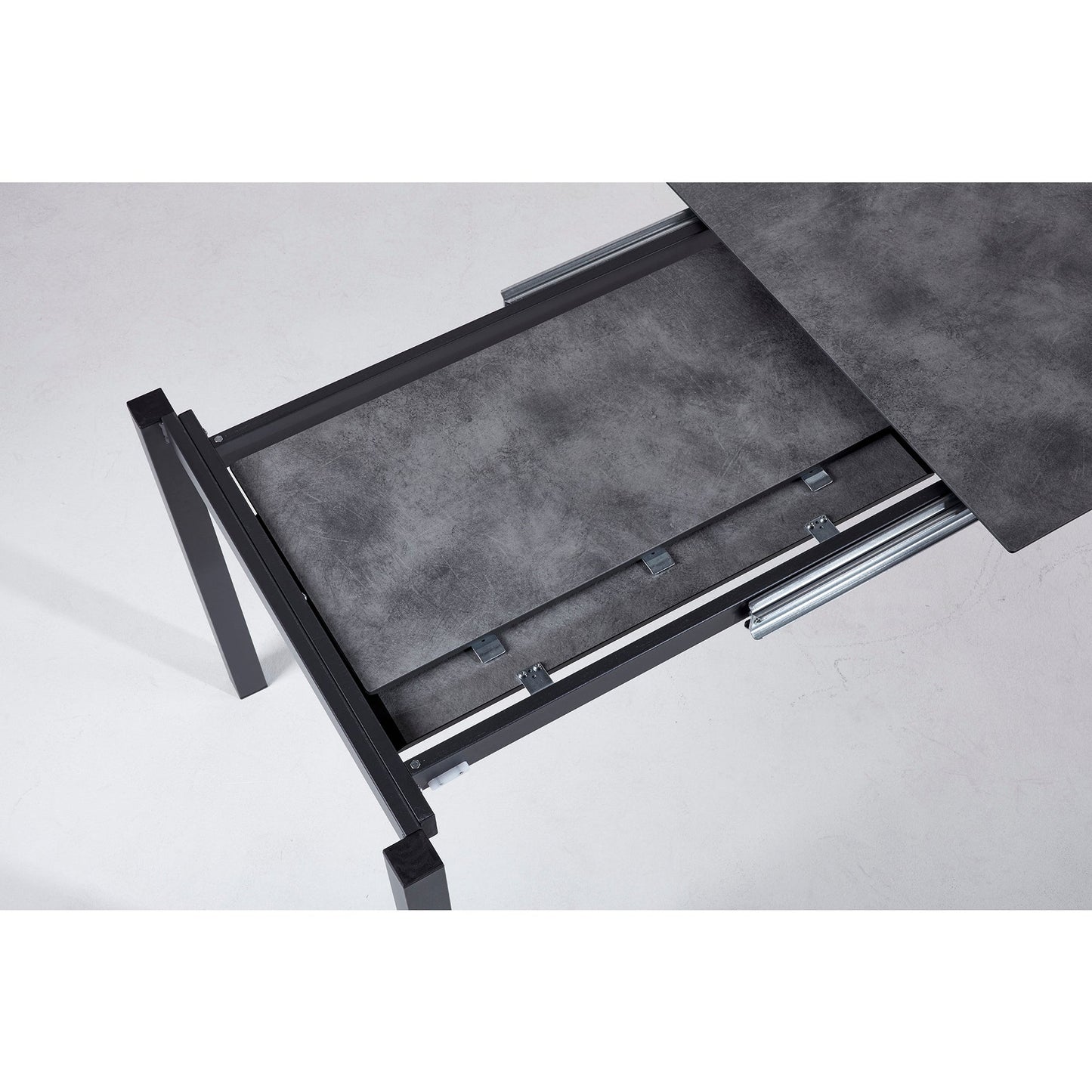 BEST Gartentisch Palazzo 160-210 x 75 x 90 (B x H x T) wetterfest Hochdrucklaminat (HPL) anthrazit