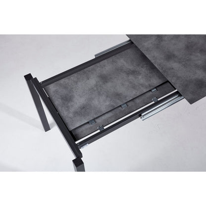 BEST Gartentisch Palazzo 160-210 x 75 x 90 (B x H x T) wetterfest Hochdrucklaminat (HPL) anthrazit