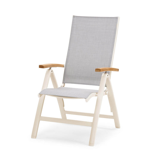 BEST Gartenstuhl Cavalese Hochlehner 62 x 110 x 67 cm (B x H x T) sand