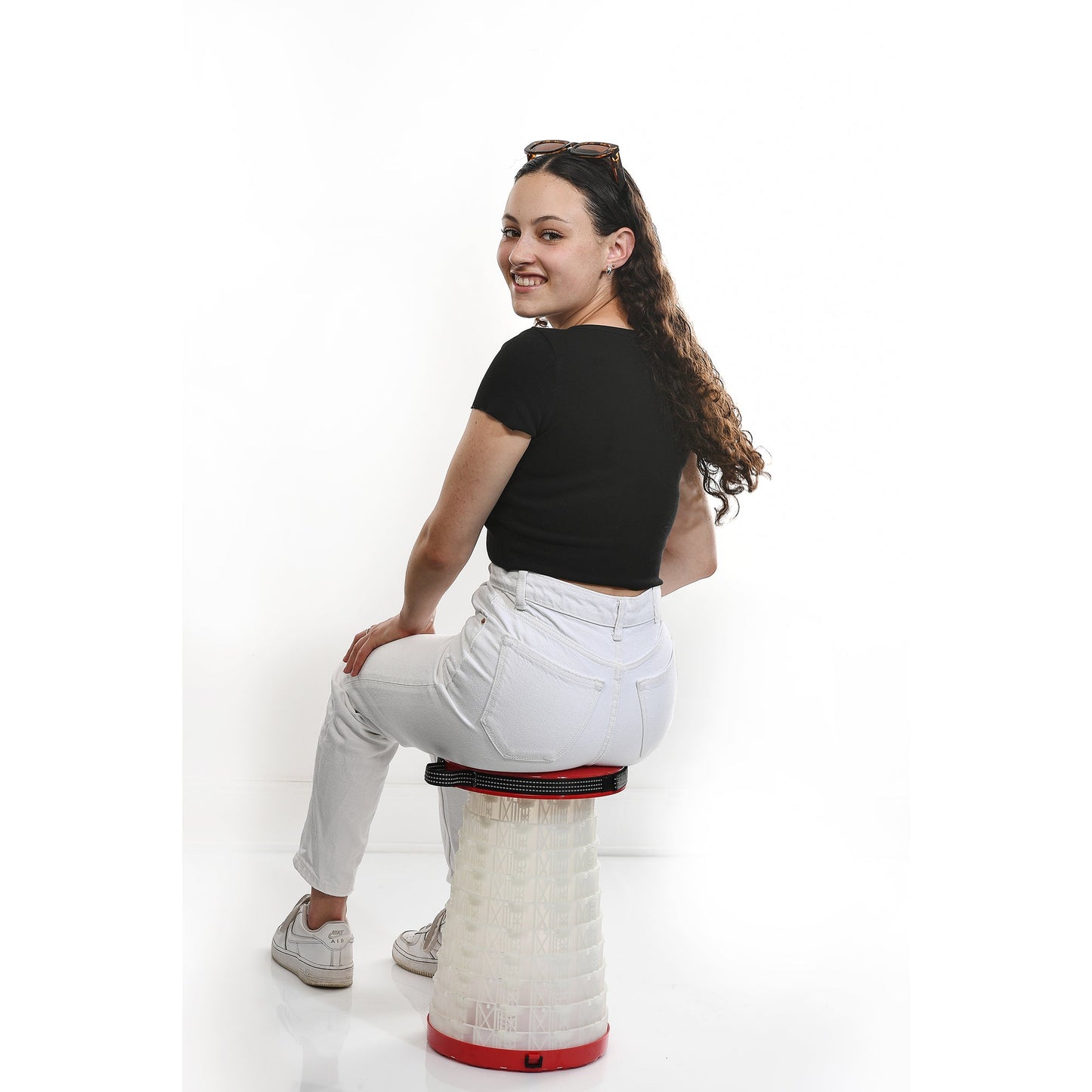 WEDO® Sitzhocker SITTOGLOW® Farbe der Sitzfläche: rot
