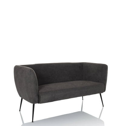 hjh OFFICE Sofa HAYRIVER 140 x 71 x 73 cm (B x H x T) 100 % Polyester grau