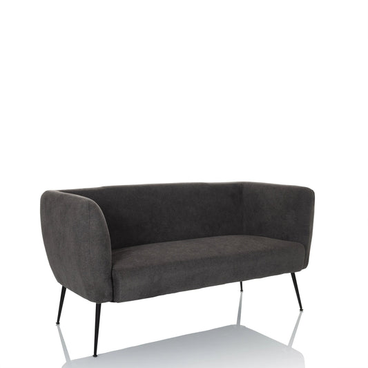 hjh OFFICE Sofa HAYRIVER 140 x 71 x 73 cm (B x H x T) 100 % Polyester grau