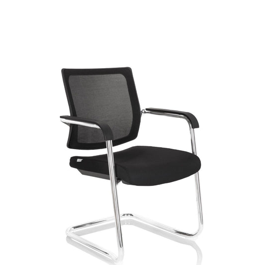 hjh OFFICE Konferenzstuhl LEVIA V max. Gewicht des Nutzers: 150kg 44cm mit Armlehnen Farbe: schwarz