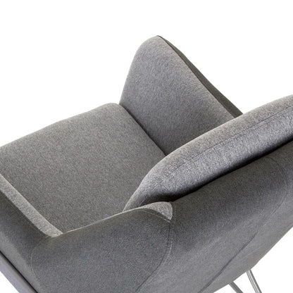hjh OFFICE Sessel LAGUN 74 x 97 x 84 cm (B x H x T) hellgrau/dunkelgrau