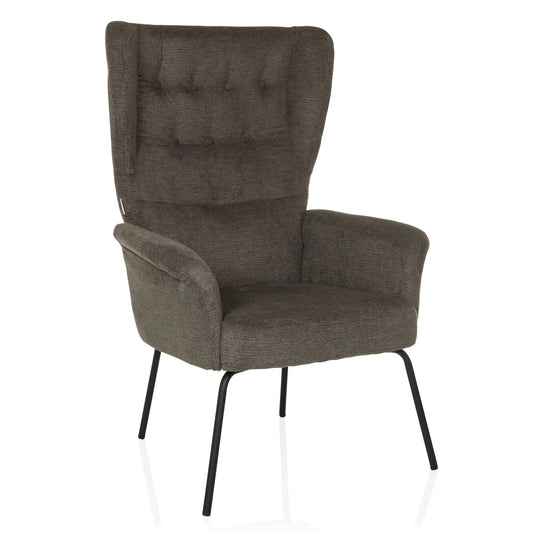 hjh OFFICE Sessel HAVENIO 71 x 110 x 71 cm (B x H x T) dunkelgrau