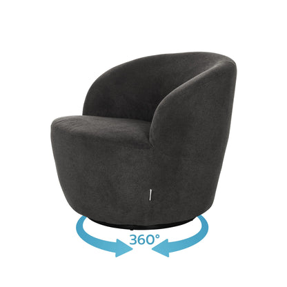 hjh OFFICE Sessel BRAMWICH 65 x 70 x 77 cm (B x H x T) grau
