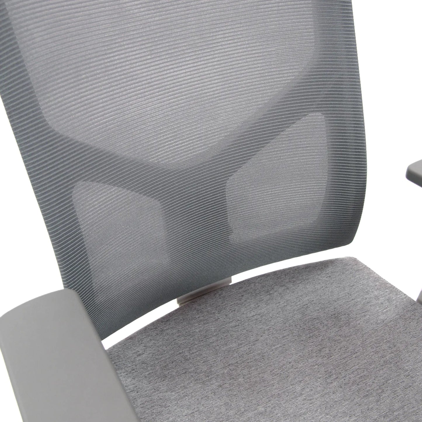 hjh OFFICE Besucherstuhl BRETON V W 120kg 100 % Polyester grau