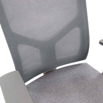 hjh OFFICE Besucherstuhl BRETON V W 120kg 100 % Polyester grau