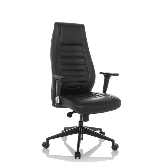hjh OFFICE Chefsessel VITORO B 46-56cm Synchronmechanik mit Armlehnen Rolle universell (für Hart- und Teppichböden) Metall schwarz