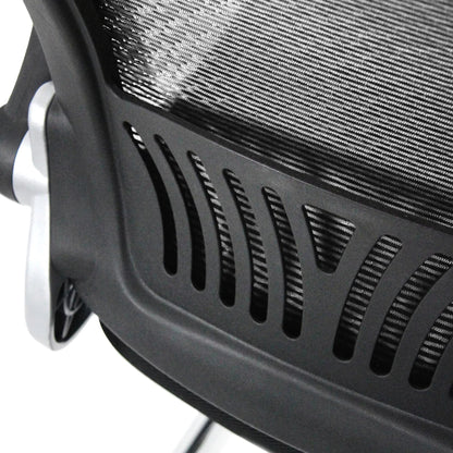 hjh OFFICE Besucherstuhl FLYER PRO V 120kg 100 % Polyester schwarz