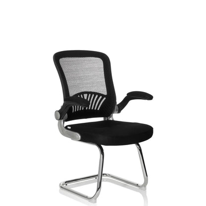 hjh OFFICE Besucherstuhl FLYER PRO V 120kg 100 % Polyester schwarz