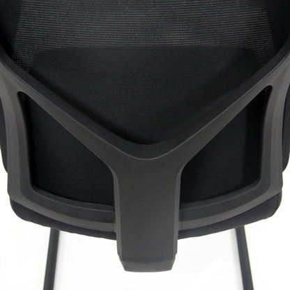 hjh OFFICE Besucherstuhl BRETON V B 120kg 100 % Polyester schwarz