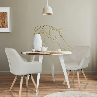 hjh OFFICE Besucherstuhl SCANDI SOFT 110kg 100 % Polyester creme