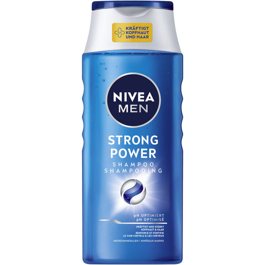 NIVEA MEN Shampoo Strong Power Flasche Kunststoff 0,25l