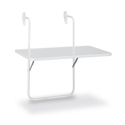 BEST Balkonhängetisch Boy 60 x 5 x 40 cm (B x H x T) geeignet für: Brüstungsbreite von 15 cm 3,5kg Kunststoff weiß