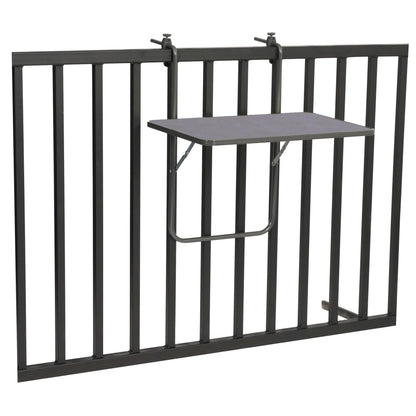 BEST Balkonhängetisch Boy 60 x 5 x 40 cm (B x H x T) geeignet für: Brüstungsbreite von 15 cm 3,5kg Kunststoff anthrazit