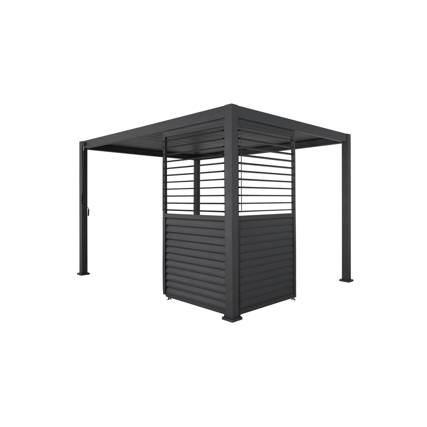 BEST Zubehör Terrassenüberdachung Shutter Seitenwand Best Terrassenüberdachung Cadiz 49940050 123 x 229 x 5 cm (B x H x T) Aluminium anthrazit