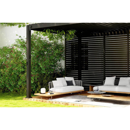 BEST Zubehör Terrassenüberdachung Louvre Seitenwand Best Terrassenüberdachung Cadiz 49940050 123 x 229 x 5 cm (B x H x T) Aluminium anthrazit