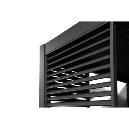 BEST Zubehör Terrassenüberdachung Louvre Seitenwand Best Terrassenüberdachung Cadiz 49936050, 49953050, 49972050 113 x 229 x 5 cm (B x H x T) Aluminium anthrazit