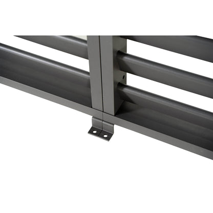BEST Zubehör Terrassenüberdachung Louvre Seitenwand Best Terrassenüberdachung Cadiz 49940050 93 x 229 x 5 cm (B x H x T) Aluminium anthrazit